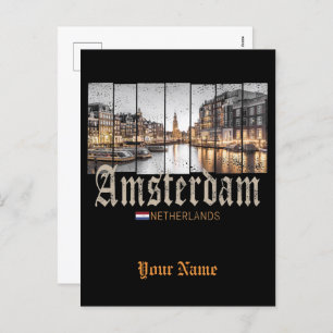 Cartes Pour Fêtes Annuelles Souvenir d'Amsterdam Netherlands