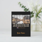 Cartes Pour Fêtes Annuelles Souvenir d'Amsterdam Netherlands (Debout devant)