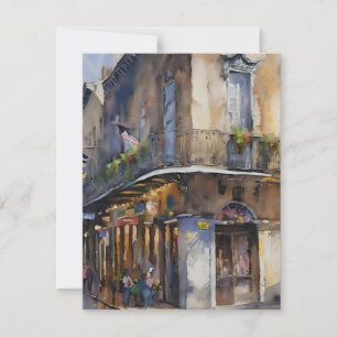 Cartes Pour Fêtes Annuelles Souvenirs de la Nouvelle-Orléans - Bourbon Street 