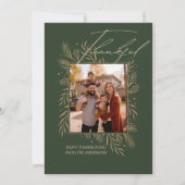 Cartes Pour Fêtes Annuelles Souvenirs de récolte d'or (Devant)