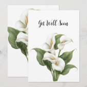 Cartes Pour Fêtes Annuelles Soyez bien bientôt salutations (Devant / Derrière)