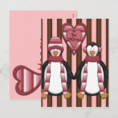 Cartes Pour Fêtes Annuelles Soyez des pingouins de mine - customisés (Devant / Derrière)