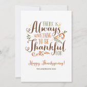 Cartes Pour Fêtes Annuelles Soyez Gentil Bon thanksgiving Whimsical (Devant)