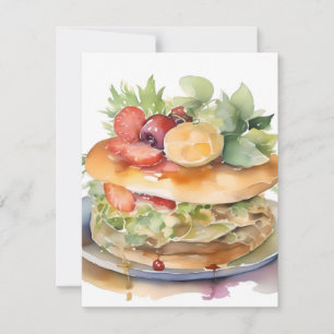 Cartes Pour Fêtes Annuelles Soyez gentil envers les serveurs alimentaires Mois