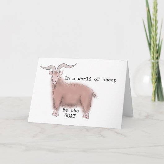 Cartes Pour Fêtes Annuelles Soyez la chèvre (Devant)