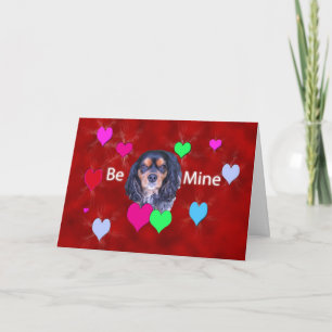 Cartes Pour Fêtes Annuelles Soyez le mien Cavalier King Charles Spaniel Hearts