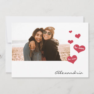 Cartes Pour Fêtes Annuelles Soyez le mien Saint-Valentin Photo Soyez mon demoi
