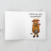 Cartes Pour Fêtes Annuelles Soyez mien - Je pense que vous êtes incrédule (Intérieur)