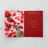 Cartes Pour Fêtes Annuelles Soyez Mon Chihuahua Chien Valentin Coeurs Amoureux (Intérieur)