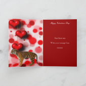 Cartes Pour Fêtes Annuelles Soyez mon tigre de Saint-Valentin (Intérieur)