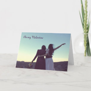 Cartes Pour Fêtes Annuelles Soyez mon Valentin (lesbienne/bisexuel)