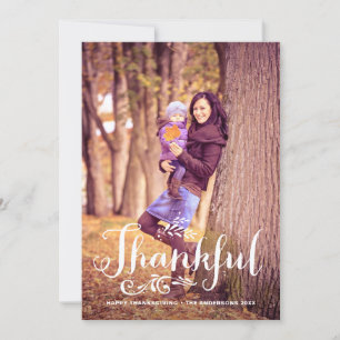 Cartes Pour Fêtes Annuelles Soyez reconnaissants Bon thanksgiving photo Whimsi