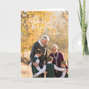 Cartes Pour Fêtes Annuelles Soyez Remercié Et Reconnaissant Toujours Photo Tha