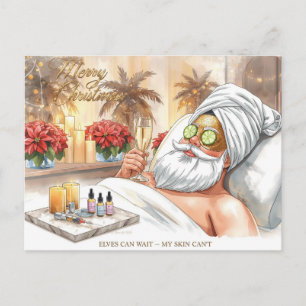 Cartes Pour Fêtes Annuelles Spa de Noël sur le thème du Père Noël