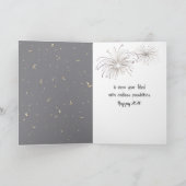 Cartes Pour Fêtes Annuelles Sparklers du Nouvel An 2026 (Intérieur)