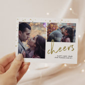Cartes Pour Fêtes Annuelles Sparkling cheer | Happy New Year Deux Photo