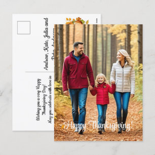 Cartes Pour Fêtes Annuelles Spécial 1 Bon thanksgiving photo de famille