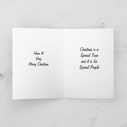 CARTES POUR FÊTES ANNUELLES SPÉCIAL NOËL - MOMENT SPÉCIAL/PERSONNES SPÉCIALES (Intérieur)
