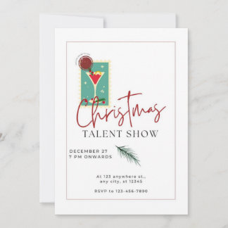 Cartes Pour Fêtes Annuelles spectacle de Noël talentueux