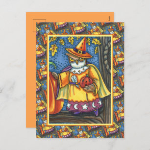 CARTES POUR FÊTES ANNUELLES SPECTACLES MAGIQUES ET HALLOWEEN HOOTS, ASSISTANT