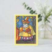 CARTES POUR FÊTES ANNUELLES SPECTACLES MAGIQUES ET HALLOWEEN HOOTS, ASSISTANT  (Debout devant)