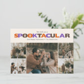 Cartes Pour Fêtes Annuelles Spectaculaire drôle de photo d'Halloween de vacanc (Debout devant)