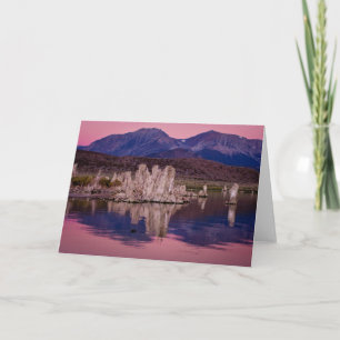 Cartes Pour Fêtes Annuelles Spectaculaire Lac Mono Dans L'Ombre