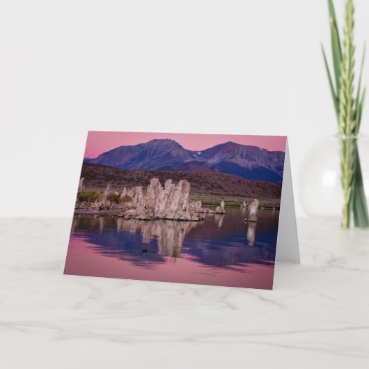 Cartes Pour Fêtes Annuelles Spectaculaire Lac Mono Dans L'Ombre (Devant)