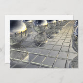 Cartes Pour Fêtes Annuelles Sphères et miroirs (Devant / Derrière)