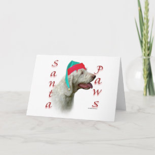 Cartes Pour Fêtes Annuelles Spinone Italiano Père Noël Paws