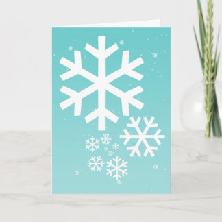 Cartes Pour Fêtes Annuelles Spirale de flocon (toute couleur)
