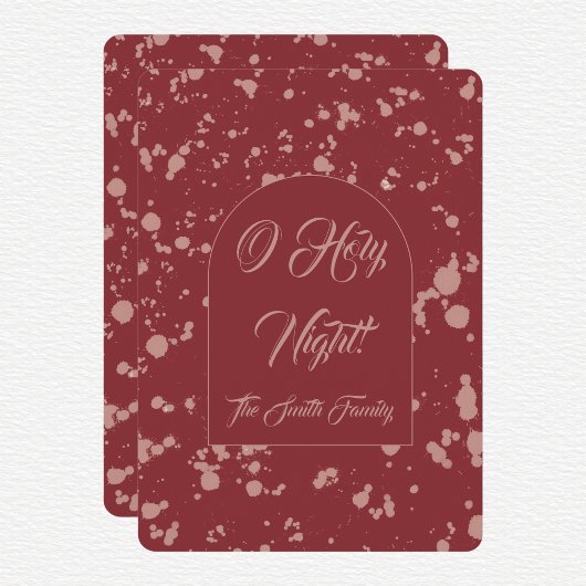 Cartes Pour Fêtes Annuelles Splatter Christmas Card