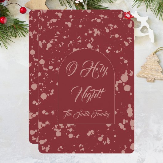 Cartes Pour Fêtes Annuelles Splatter Christmas Card
