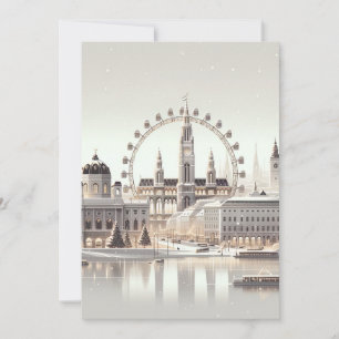 Cartes Pour Fêtes Annuelles Splendeur de Noël viennois - Vacances minimalistes