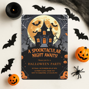 Cartes Pour Fêtes Annuelles Spooktacular Haunular House Halloween Party