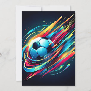 Cartes Pour Fêtes Annuelles Sports de vitesse de football cybernétique futuris
