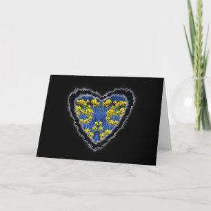 Cartes Pour Fêtes Annuelles Spring Heart Valentine Love Romance Card