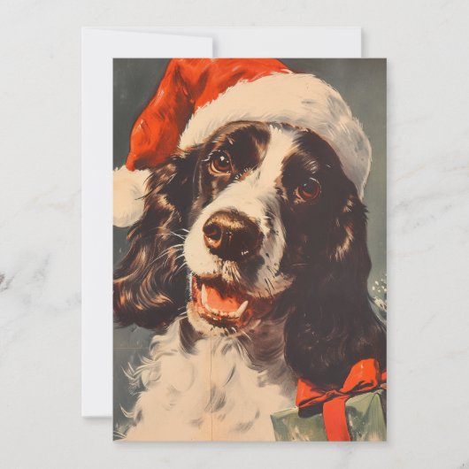 Cartes Pour Fêtes Annuelles Springer Spaniel Christmas (Devant)