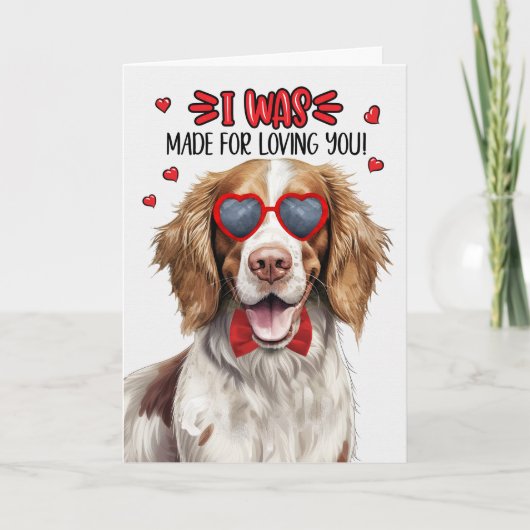 Cartes Pour Fêtes Annuelles Springer Spaniel fait pour vous aimer Saint-Valent (Devant)