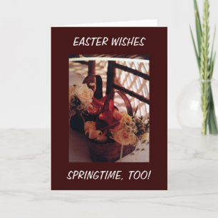 CARTES POUR FÊTES ANNUELLES SPRINGTIME/EASTER SOUHAITS SPÉCIAUX POUR VOUS