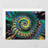 Cartes Pour Fêtes Annuelles Spun Abstrait (Devant / Derrière)