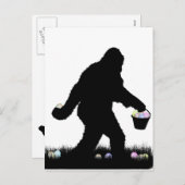 Cartes Pour Fêtes Annuelles Squatch Pâques (Devant / Derrière)
