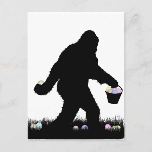 Cartes Pour Fêtes Annuelles Squatch Pâques (Devant)