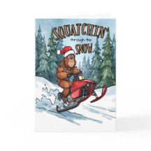 Squatchin' through the Snow Bigfoot Christmas