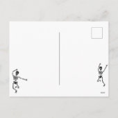 Cartes Pour Fêtes Annuelles Squelettes dansants Halloween Saison effrayante (Dos)