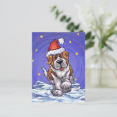 Cartes Pour Fêtes Annuelles St. Bernard Christmas (Debout devant)