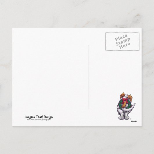 Cartes Pour Fêtes Annuelles St. Bernard Christmas (Dos)