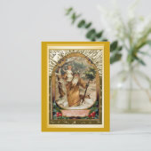 Cartes Pour Fêtes Annuelles St Christopher portant l'enfant Jésus (Debout devant)