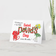 St David's Day Gremet Across the Miles Card