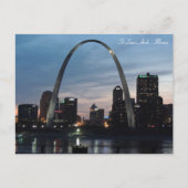 Cartes Pour Fêtes Annuelles St Lois Arch, Illinois Heure de nuit (Devant)